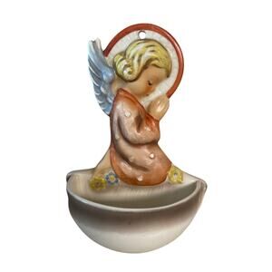 Hummel Goebel Praying 'Angel Facing Right' Holy Water Font  | W. Germany